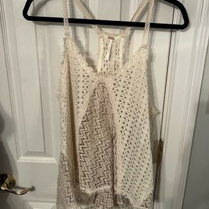 Free People crocheted tank top